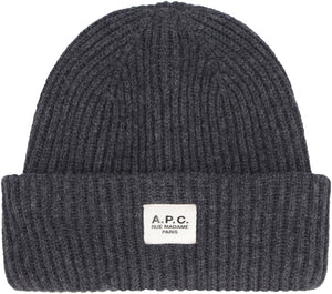 James ribbed knit beanie-1